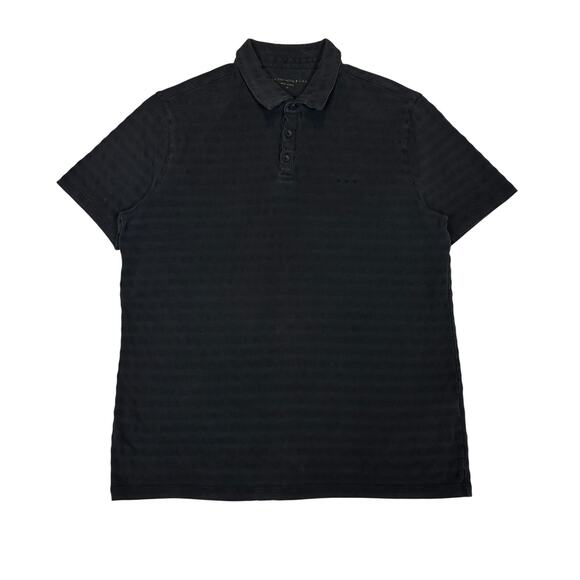 John Varvatos Star USA Polo Men's Medium Textured Stripe Minimalist - Picture 1 of 11